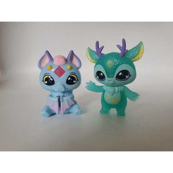 Magic Mixies Mixlings Geckler And  Mopok Small Figures Cake Topper Moose - Picture 2 of 6